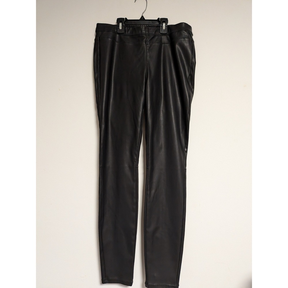 BlankNYC‎ Vegan Leather Pull On Leggings Black Skinny Pants 30V-1122MX Womens 30